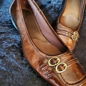 Bronze Patton Leather Kate Ann Size  8 1/2